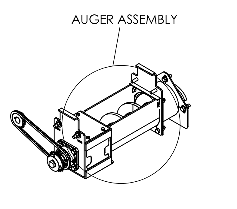 6" SOLID AUGER ASSEMBLY