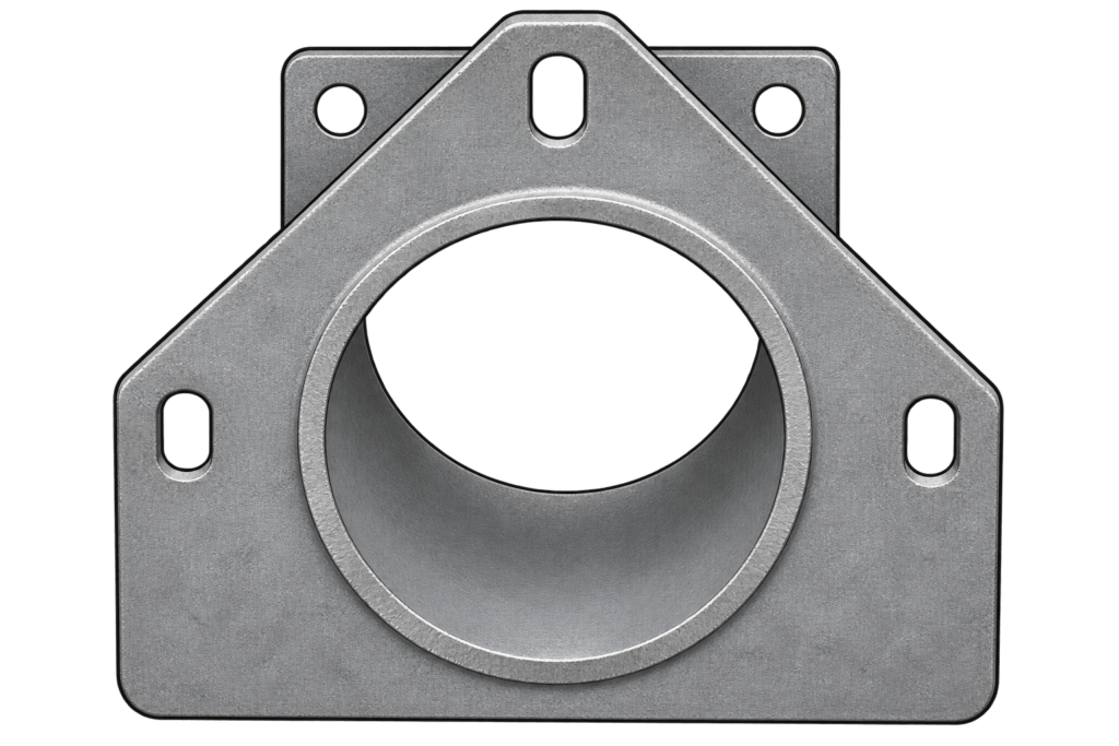 Cast iron compaction tube.